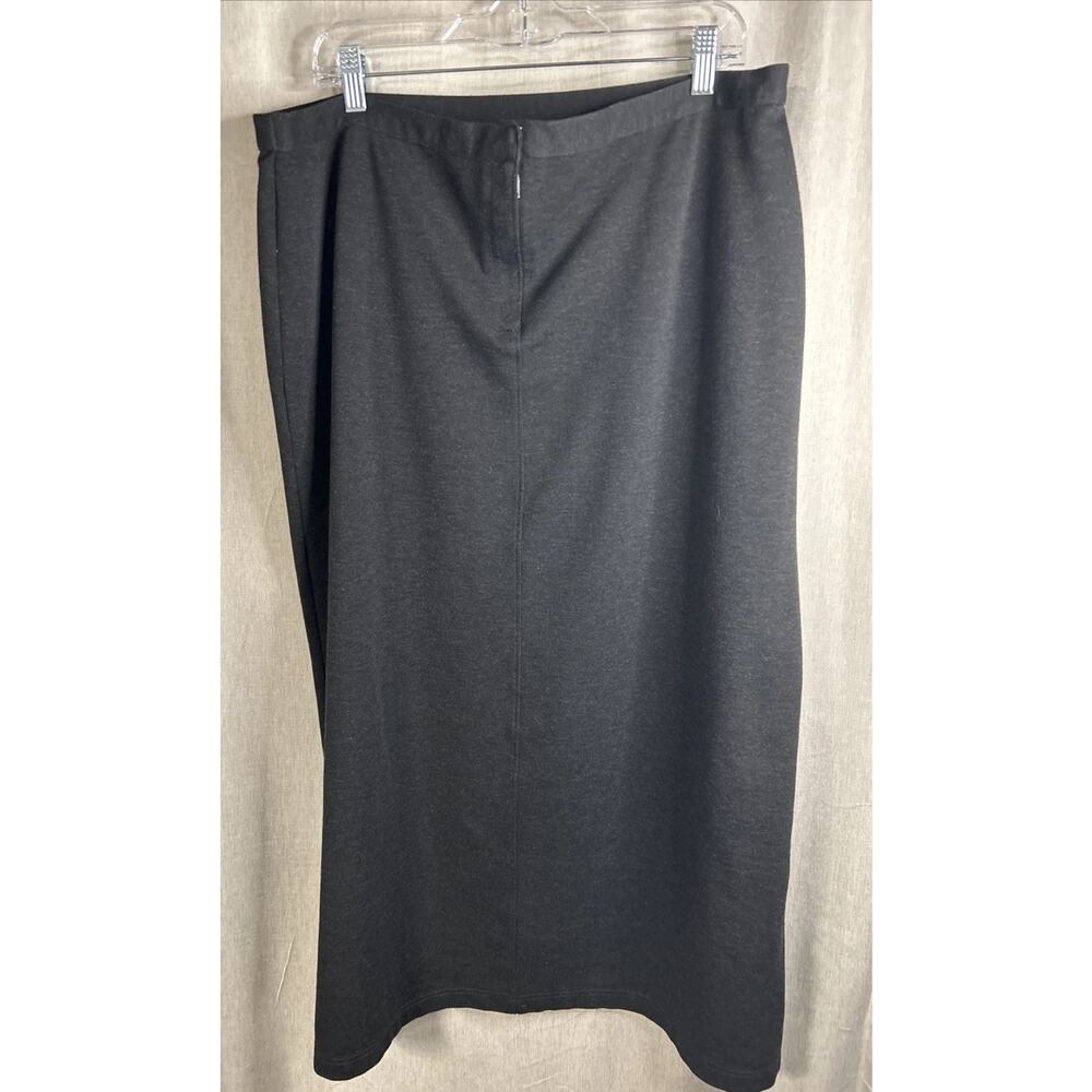 Eddie Bauer - Women’s Black Maxi Skirt Poly/Rayon Size XXL (40” x 36”)